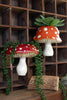 Set of 2 Ceramic Toadstool Wall Planters – image 1