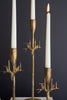 Set of 3 Forged-iron Deer Antique Gold Taper Candle Holders (min 2) – image 4