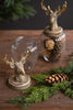 Set of 2 Glass Canisters with Reindeer Tops – image 2