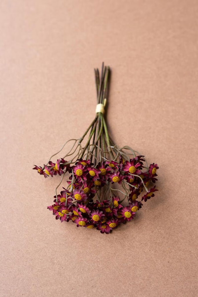 Set of 6 Chamomile Bundle (6 Stems) - Burgandy – image 2