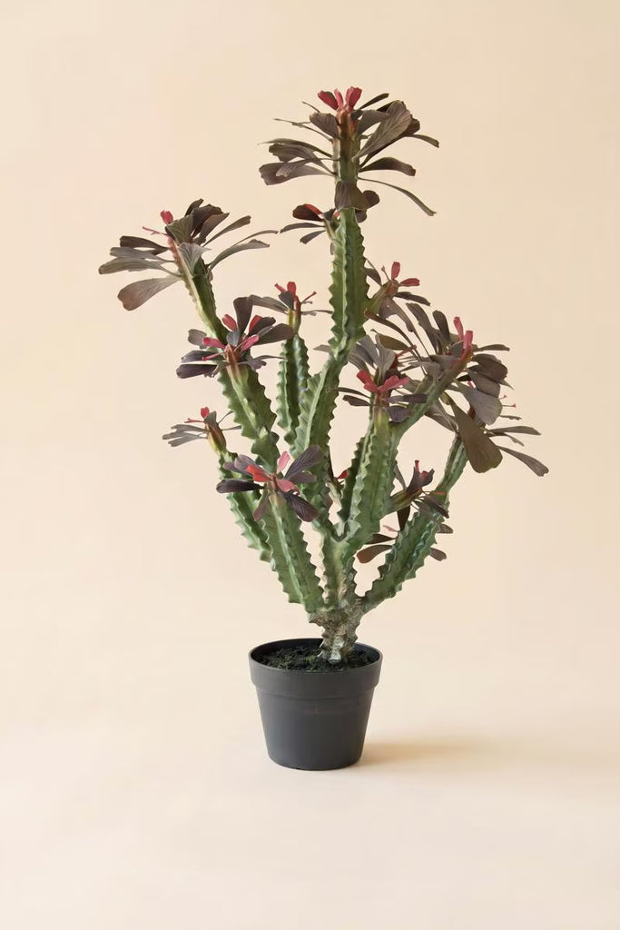 Artificial 35" Column Cactus in Plastic Pot – image 3
