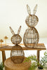 Set of 2 Twig and Iron Rabbits - image 4