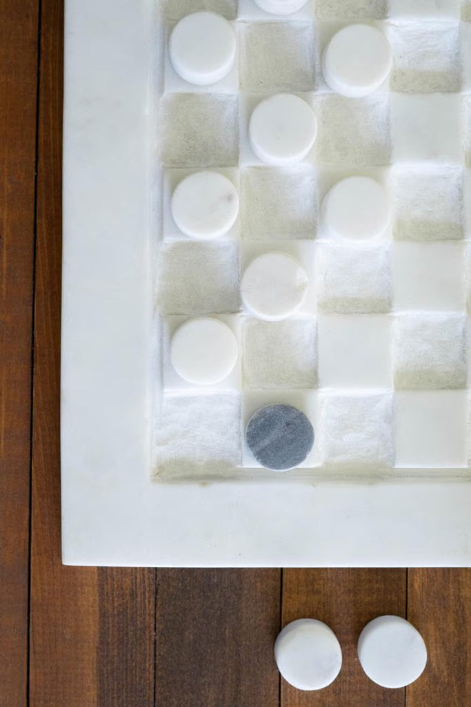 Set of 2 Marble Checkers – image 2