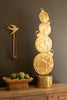 Painted Metal Christmas Ball on a Drum Stand – image 2