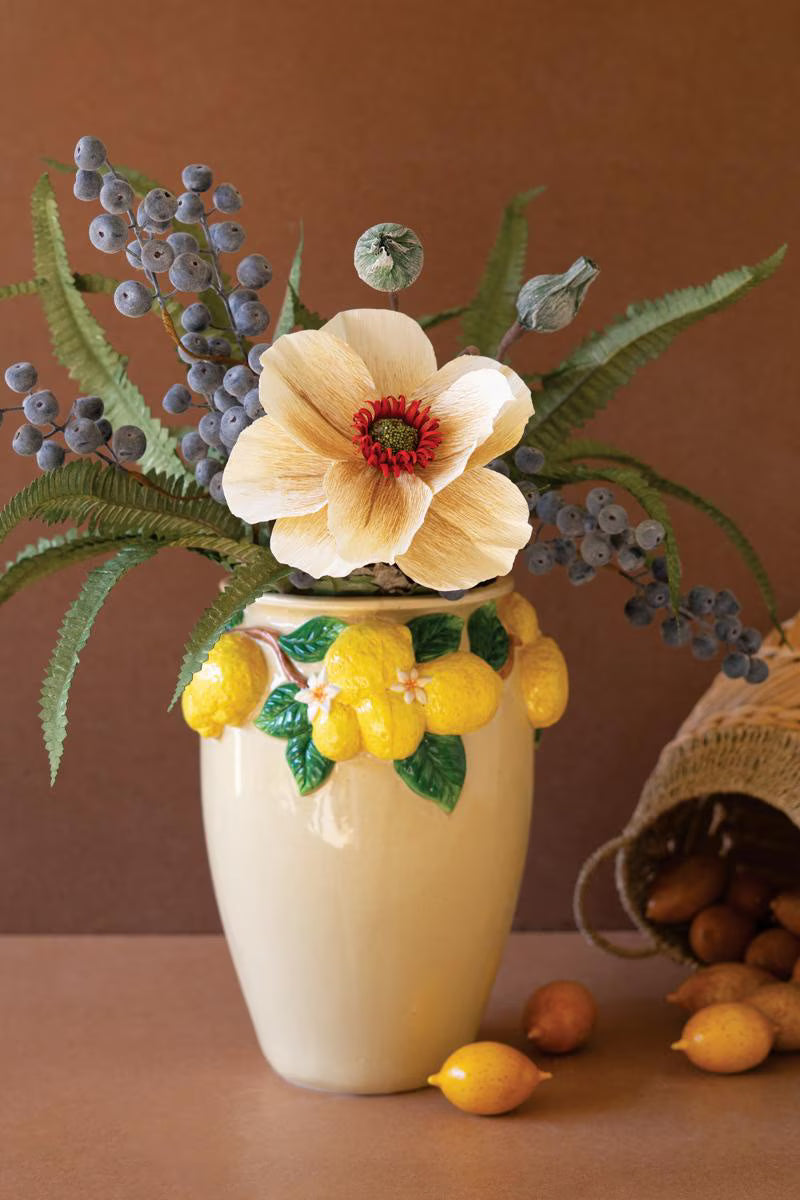 Ceramic Lemons Vase – image 1
