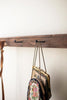 Recycled Wood Coatrack with Forged Iron Hooks - image 2