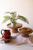 Set of 3 Etched Wood Serving Stands - view 6