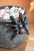 Black Terracota Halloween Candy Cauldron with Spider - view 2