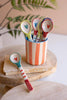 Set of 6 Decorative Ceramic Spoons - One Each Color - view 3