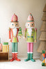 Set of 2 Life Size Painted Metal Nutcrackers – image 1