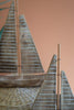Set of 2 Rustic Recycled Wood Sail Boats – image 2
