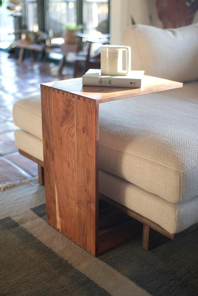 ACACIA WOOD SOFA  ACCENT TABLE — Kalalou NRAH1045