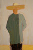 Set of 2 Framed Men and Women in Hats Painting – image 4