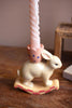 Set of 3 Ceramic Easter Bunny Taper Candle Holders - view 3
