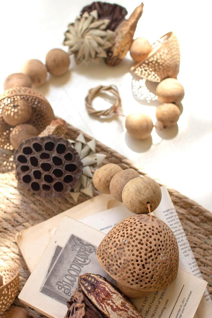 MIXED DRIED BOTANICAL GARLAND (MIN 2) — Kalalou NSBE1030K