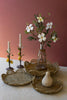 Set of 3 Flower Shaped Woven Seagrass Trays - image 1