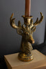 RESIN TAPER CANDLE HOLDER - DEER (MIN 2) — Kalalou CMNQ1281K