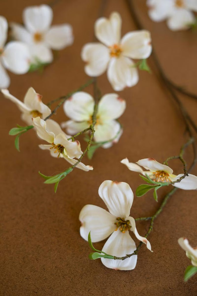Set of 6 Artificial Dogwood Spray - White – image 4