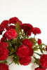 BUNDLE OF SEVEN  ARTIFICIAL ZINNIAS - RED — Kalalou CHAL1002