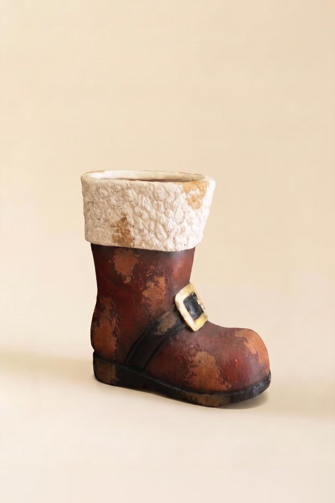 Faux Concrete Santa Boot – image 3