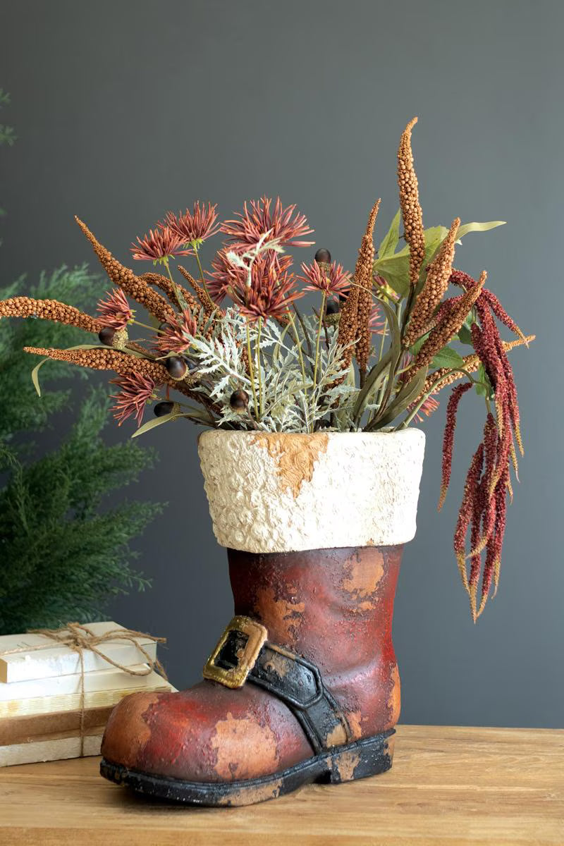 Faux Concrete Santa Boot – image 1