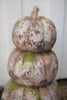 THREE STACKED FAUX CONCRETE PUMPKINS — Kalalou CHE1474