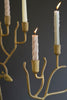 Set of 2 Antique Gold Forged Christmas Deer Candelabras – image 4