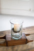Set of 2 Mini Glass Candle Cylinders with Rustic Insert - Small (min 2) – image 2