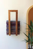 WOODEN WALL TOWEL RACK — Kalalou NRAH1038