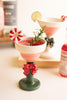 Set of 2 Ceramic Christmas Martini Glasses - view 7