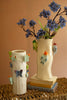 Ceramic Log Vase with Colorful Birds - image 2