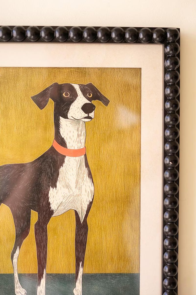 Set of 4 Framed Hound Prints Under Glass – image 6