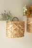 Set of 2 Water Hyacinth Wall Baskets - view 3
