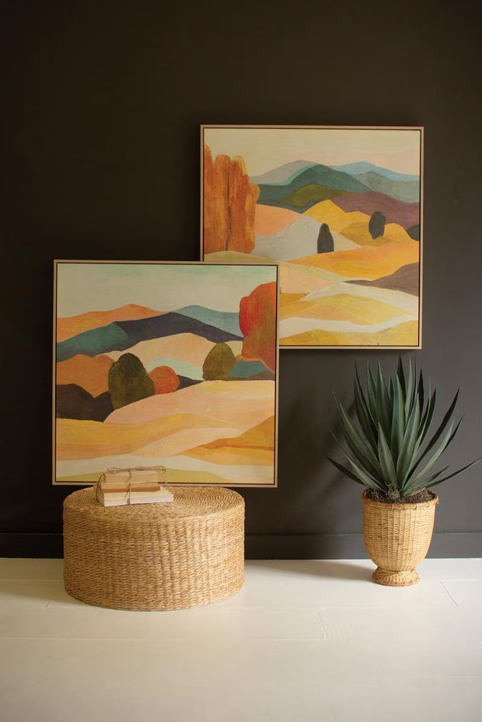 Set of 2 Framed Painting Landscape – image 5