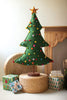 Large Felt Christmas Tree on Wood Base – image 1