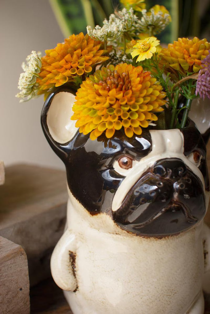 Ceramic French Bulldog Planter - image 3