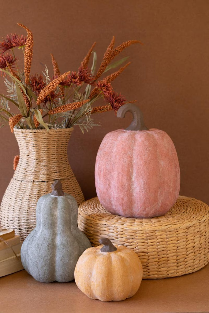 Set of 3 Terracotta Pumpkins – image 4