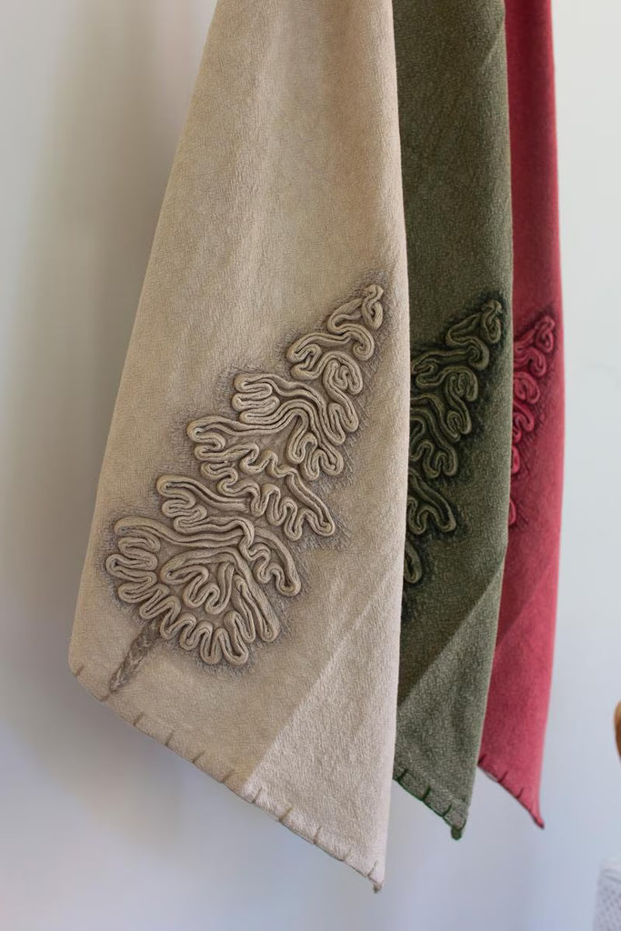 Set of 3 Christmas Tree Kitchen Towels - image 2
