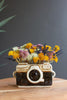 CERAMIC CAMERA PLANTER (MIN 2) — Kalalou CDV2297K