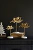 Set of 3 Table Top Angels on Marble Bases - view 1