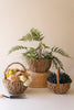 Set of 3 Woven Seagrass Baskets with Handles – image 1