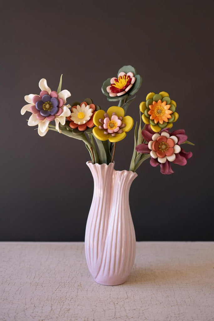 Set of 6 Felt Flowers #9026 – image 3