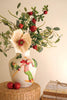 Ceramic Christmas Vase with Skier – image 1