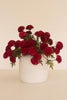 BUNDLE OF SEVEN  ARTIFICIAL ZINNIAS - RED — Kalalou CHAL1002