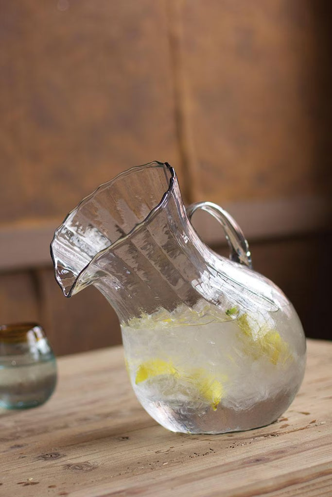 Set of 2 Ribbed Tilted Pitcher (min 2) – image 1