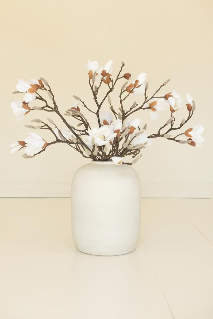 Set of 6 Artificial Magnolia Flowers Spray – image 2