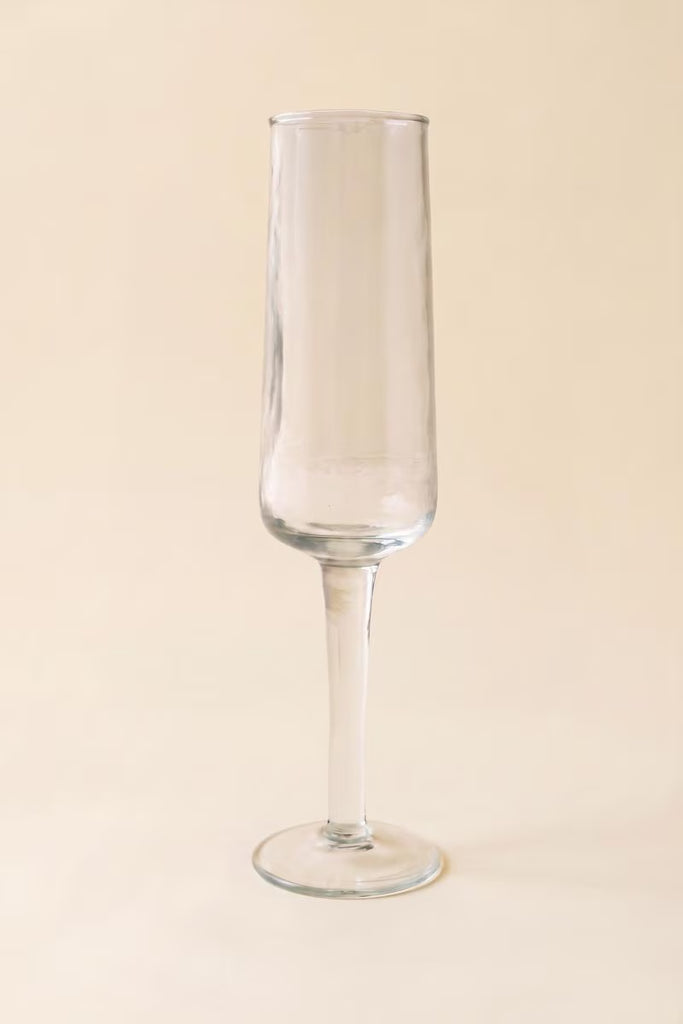 Set of 6 Hammered Glass Champagne Flute – image 3