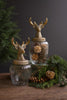 Set of 2 Glass Canisters with Reindeer Tops – image 5