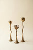 Set of 3 Taper Candle Holders - Tulips - view 3