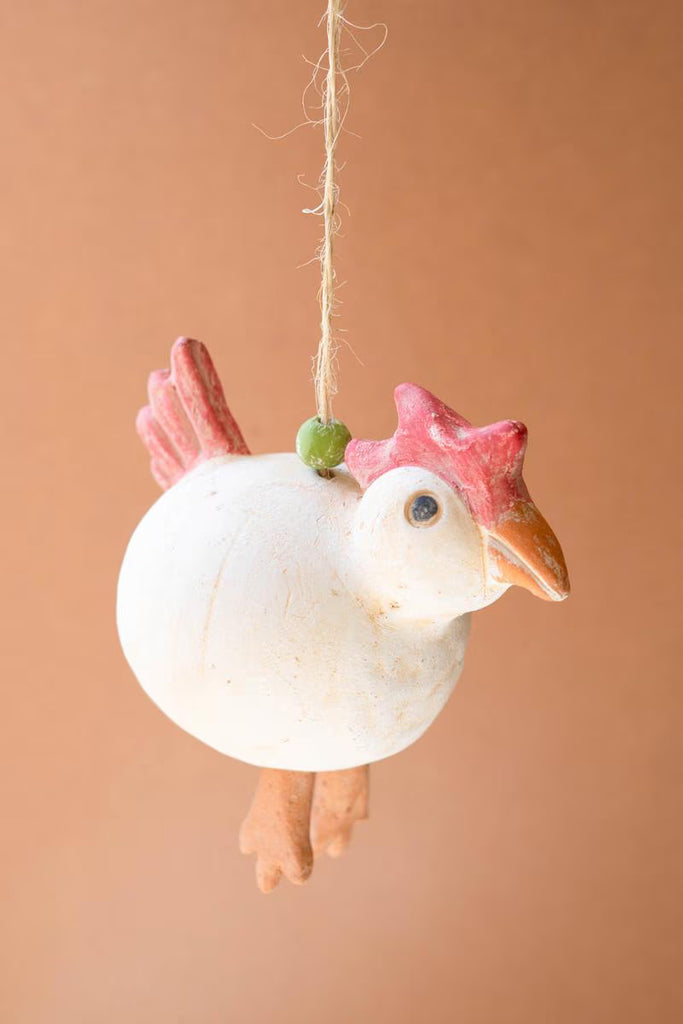 Hanging Clay Chicken Chime - image 1
